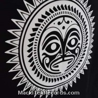 T-Shirt Noir Tribal Effect 2