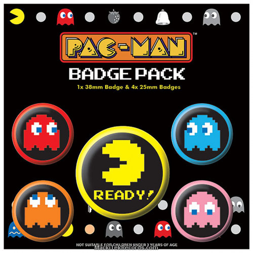 x5 Badges PAC MAN