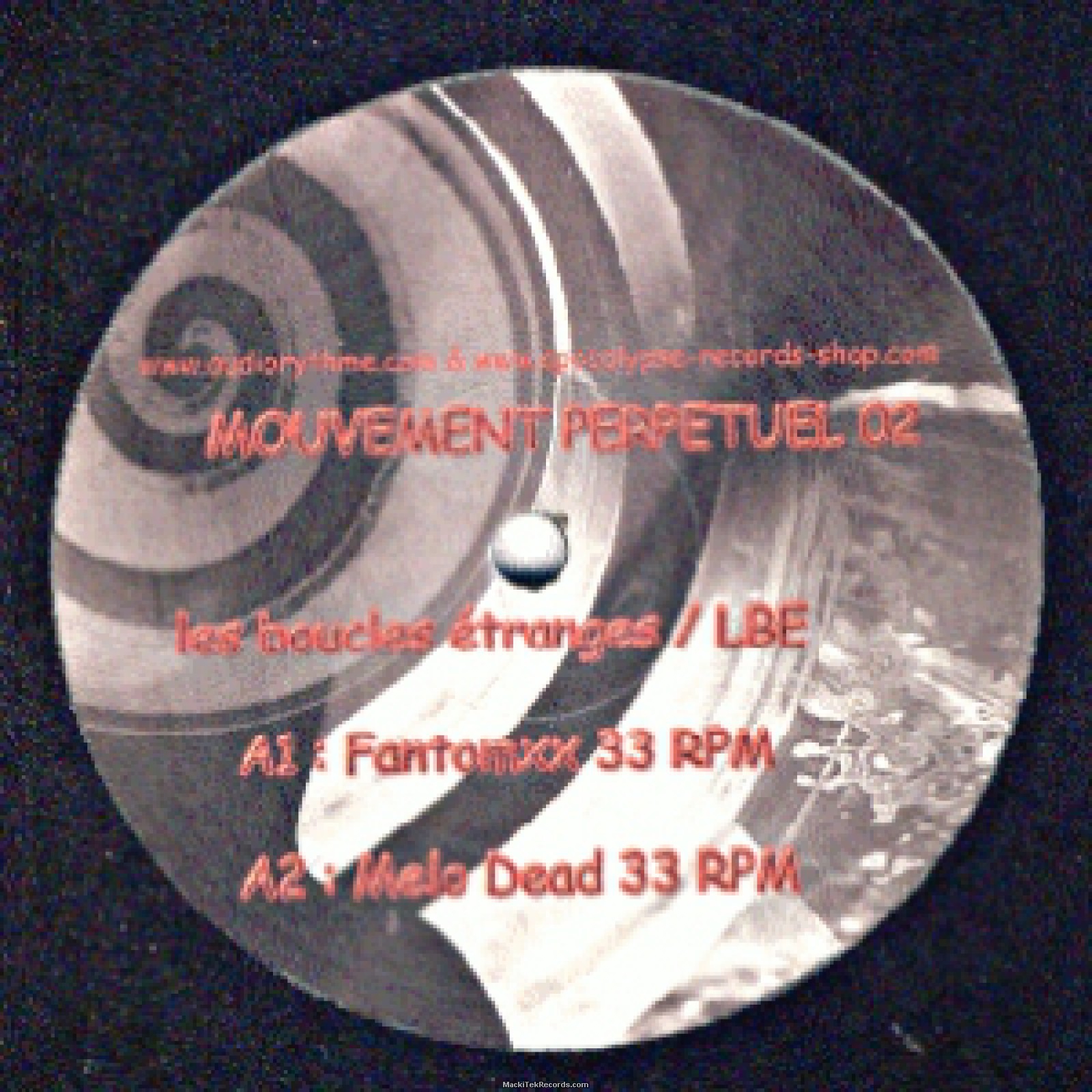Mouvement Perpetuel 02 - Les Boucles Etranges, Le Menestrel - MackiTek  Records Shop - The Underground Network 4 Tekno