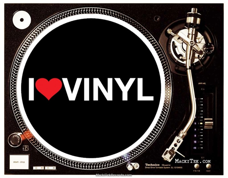 Slipmats I Love Vinyl MackiTek Records Shop The Underground