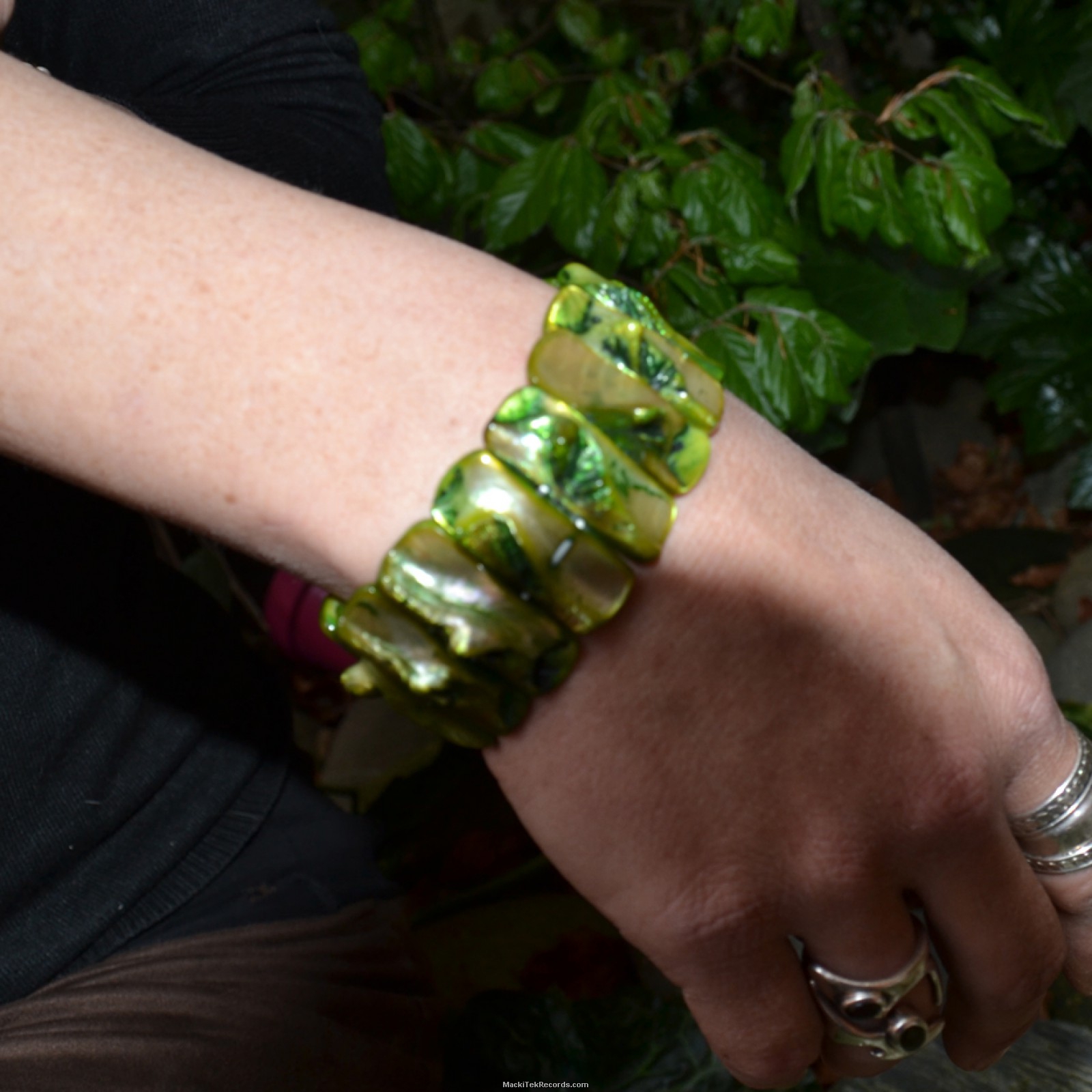 Nacre Initial Bracelet | Handmade Jewelry | Cara O Sello